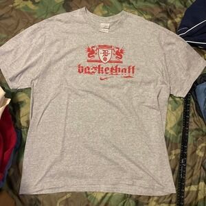 Vintage 00s Nike grey tag basketball shirt Heather grey crest size XL/24
